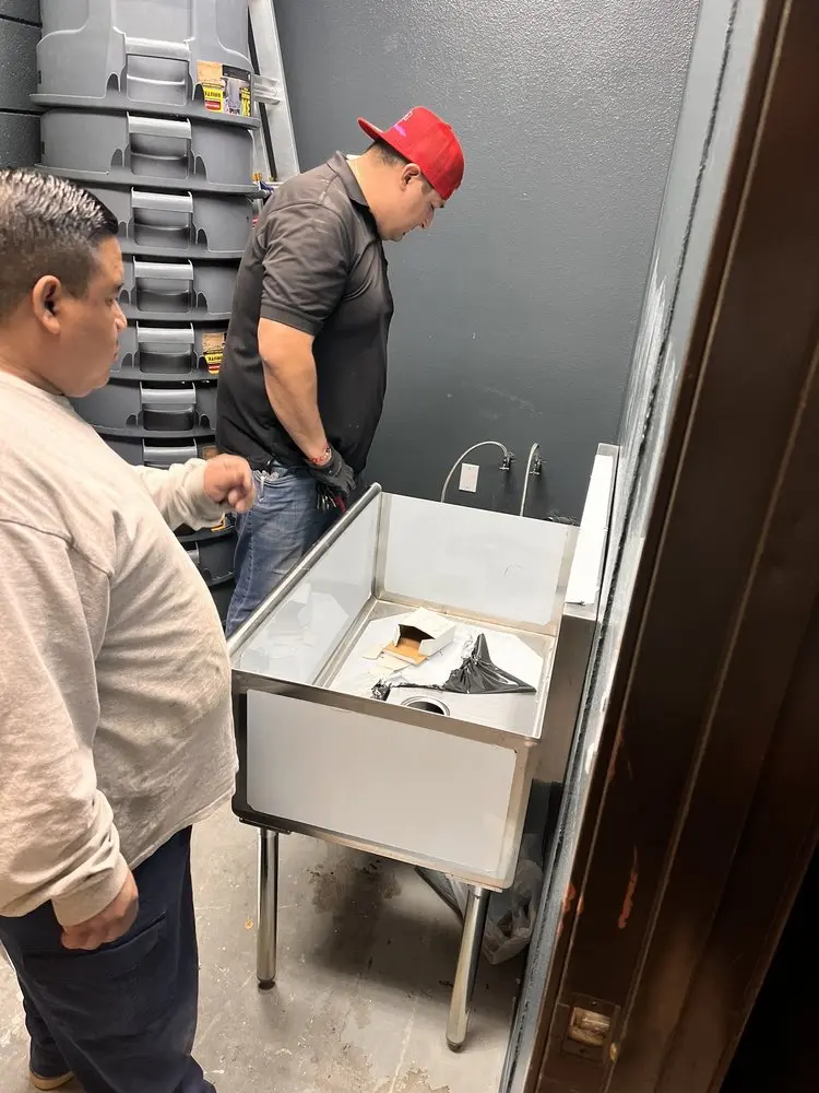 Commercial plumbing and sink installation in Gibraltar